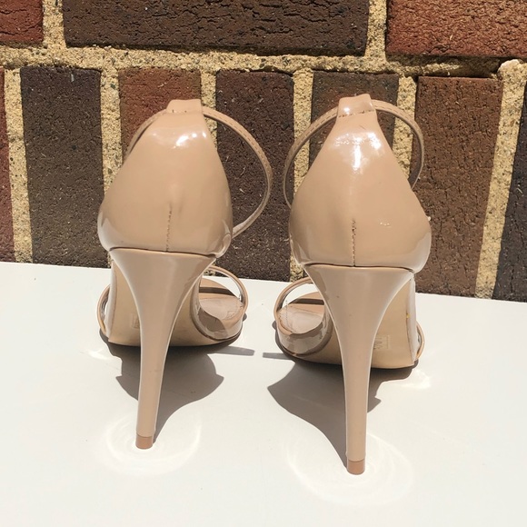 Steve Madden Stecy Nude Barley There Heels 7.5 - Picture 5 of 8